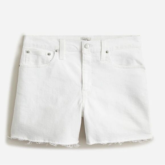 J crew High-rise denim short in white Size 31 - Picture 14 of 15